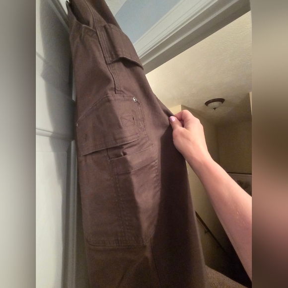 Men's Duluth Trading Flex Firehose Brown Relaxed Fit Cargo Pants 40 X 34 - Picture 6 of 8
